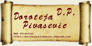 Doroteja Pivašević vizit kartica